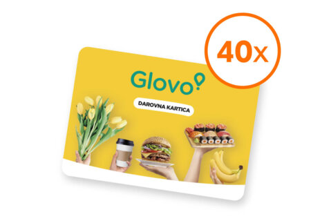 Glovo poklon kartica u vrijednosti 60 KM