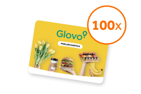 "Glovo" poklon kartica (3.000,00 RSD)